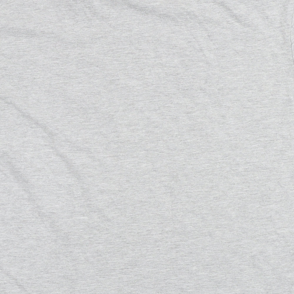 Womens UK Size M Very Grey Basic T-Shirt