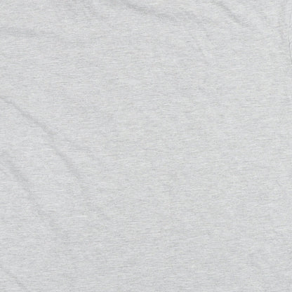 Womens UK Size M Very Grey Basic T-Shirt