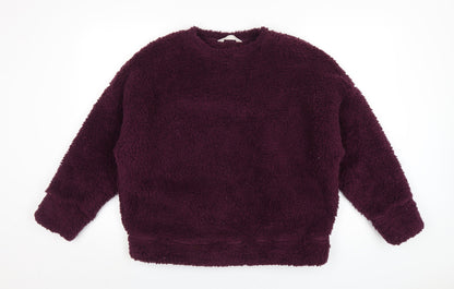 Womens UK Size M Marks and Spencer Purple Pullover Sweatshirt