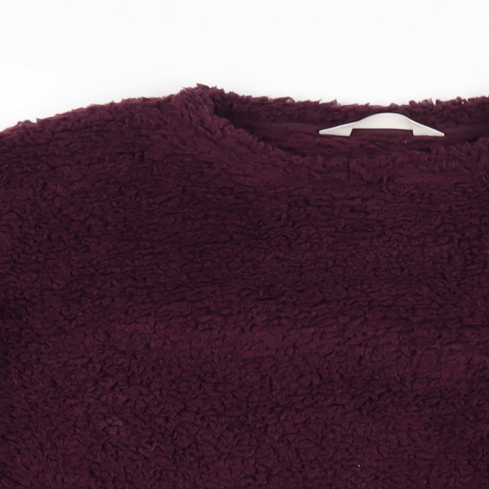 Womens UK Size M Marks and Spencer Purple Pullover Sweatshirt