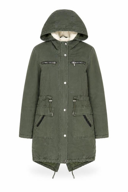 Womens UK Size 8 Select Green Parka Coat