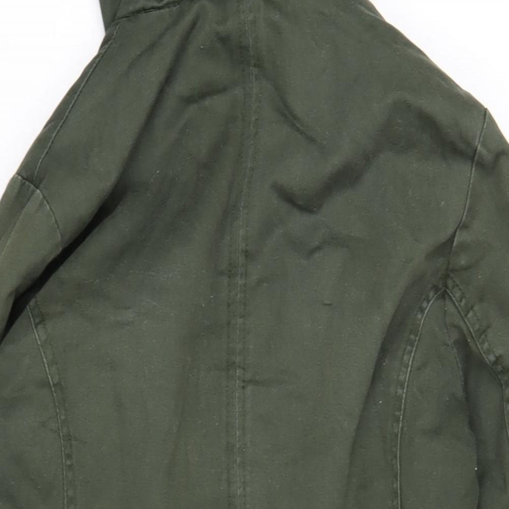 Womens UK Size 8 Select Green Parka Coat