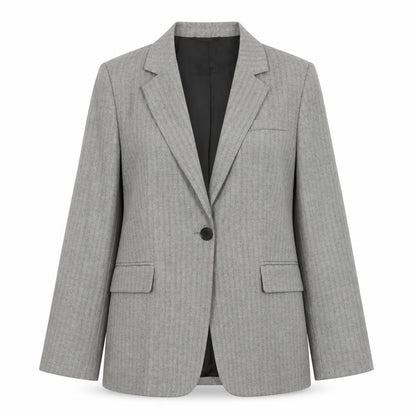 Womens UK Size 10 Marks and Spencer Regular Grey Blazer