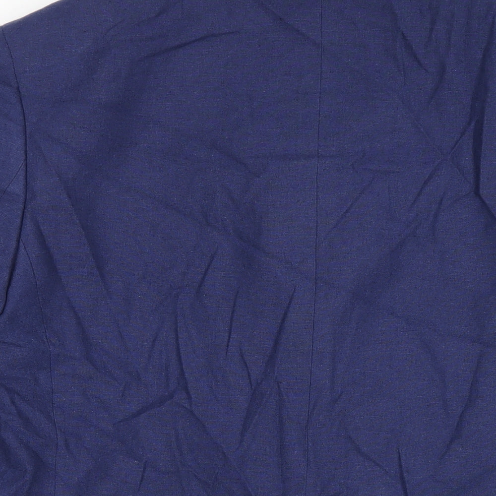 Mens UK Size 40 Marks and Spencer Regular Blue Suit Tuxedo