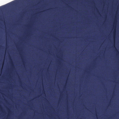 Mens UK Size 40 Marks and Spencer Regular Blue Suit Tuxedo
