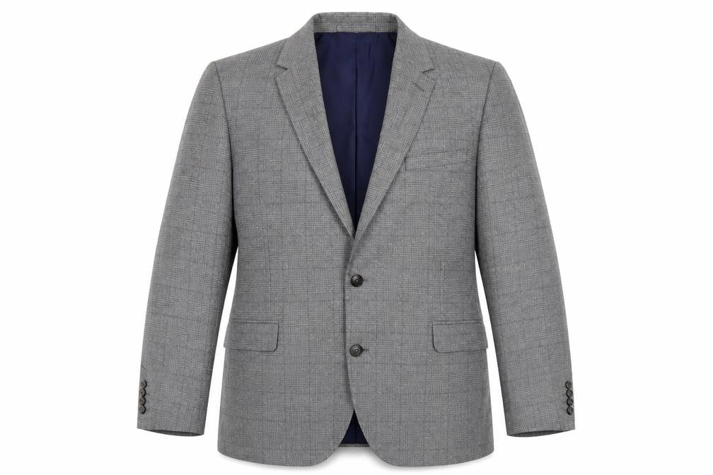 Marks and Spencer Mens Grey Polyester Jacket Blazer Size 44 Regular