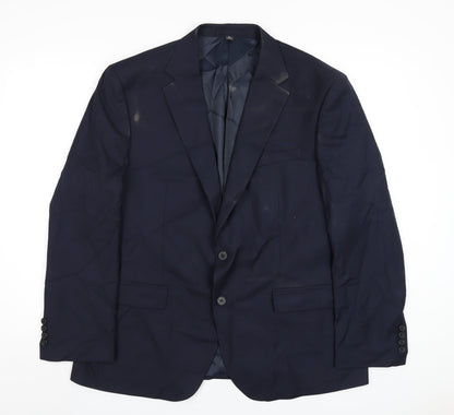 Mens UK Size 44 Marks and Spencer Regular Blue Suit Jacket