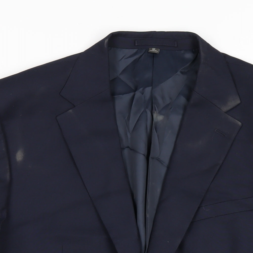 Mens UK Size 44 Marks and Spencer Regular Blue Suit Jacket
