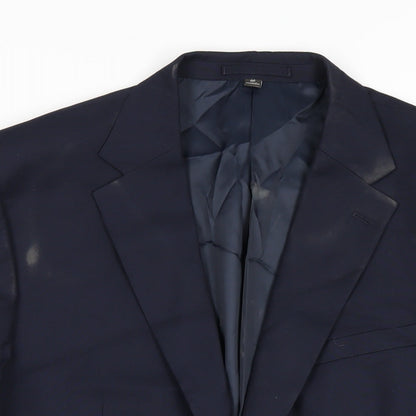 Mens UK Size 44 Marks and Spencer Regular Blue Suit Jacket