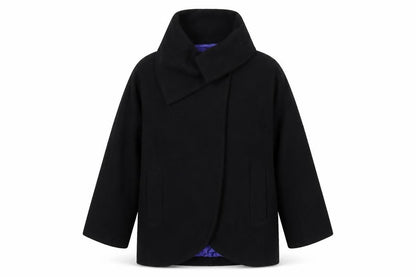 Womens UK Size 10 French Connection Black Pea Coat