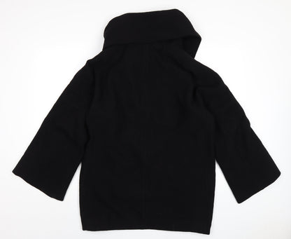 Womens UK Size 10 French Connection Black Pea Coat