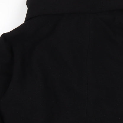 Womens UK Size 10 French Connection Black Pea Coat