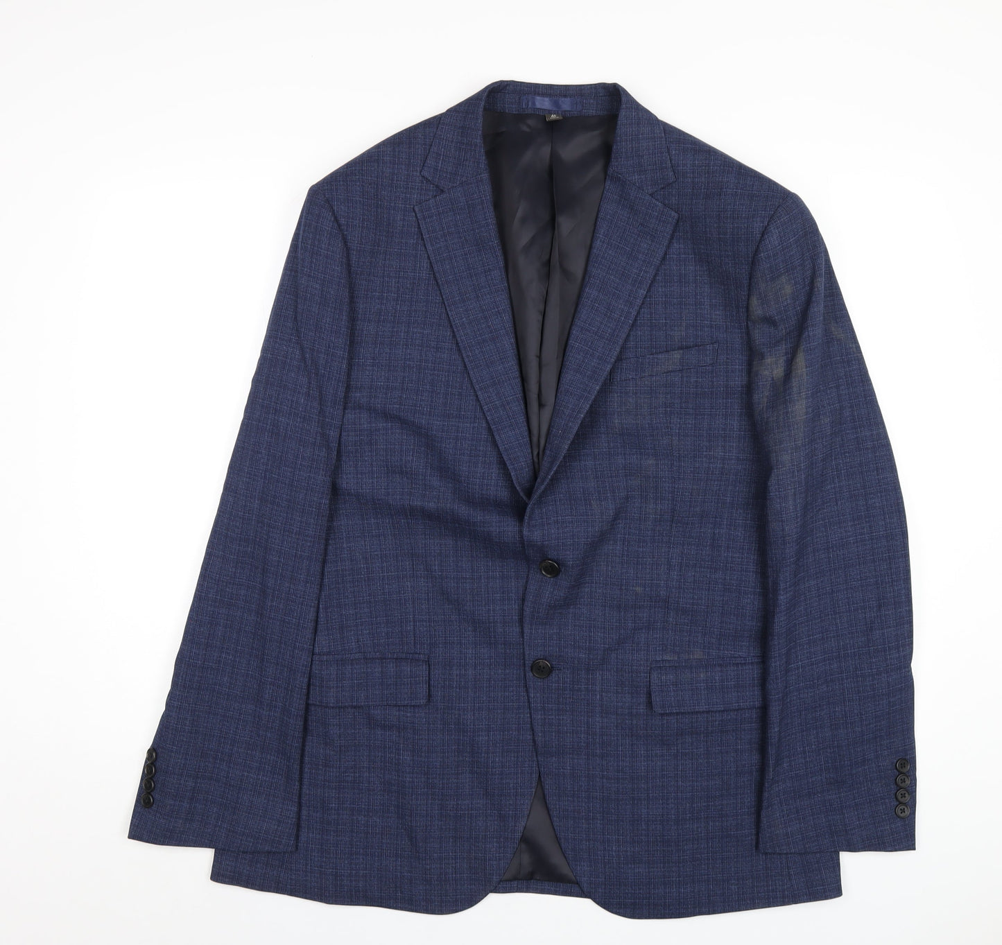 Mens UK Size 42 Marks and Spencer Regular Blue Suit Jacket
