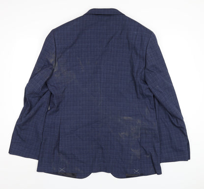 Mens UK Size 42 Marks and Spencer Regular Blue Suit Jacket