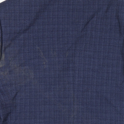 Mens UK Size 42 Marks and Spencer Regular Blue Suit Jacket