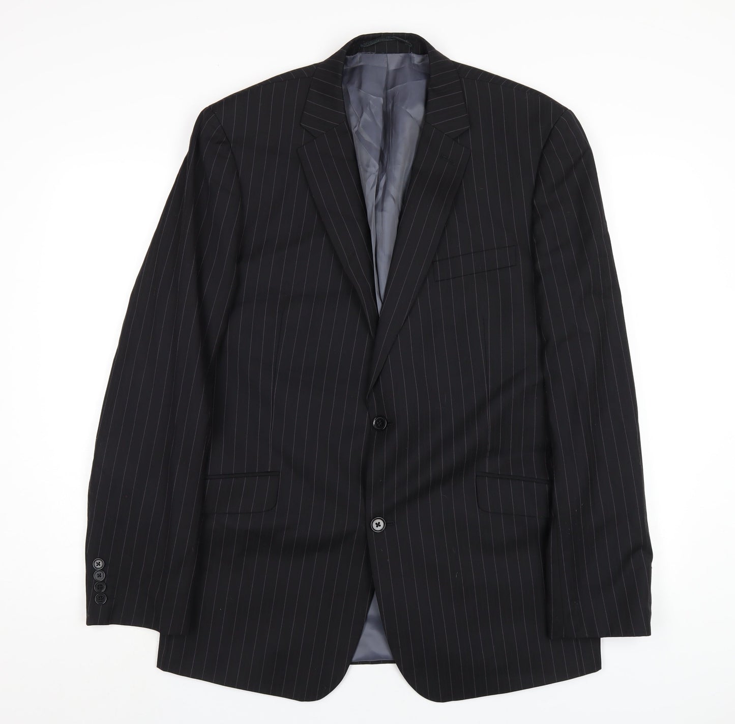 Mens UK Size 42 French Connection Regular Black Suit Jacket