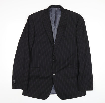 Mens UK Size 42 French Connection Regular Black Suit Jacket