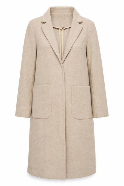 Womens UK Size 8 Topshop Beige Overcoat