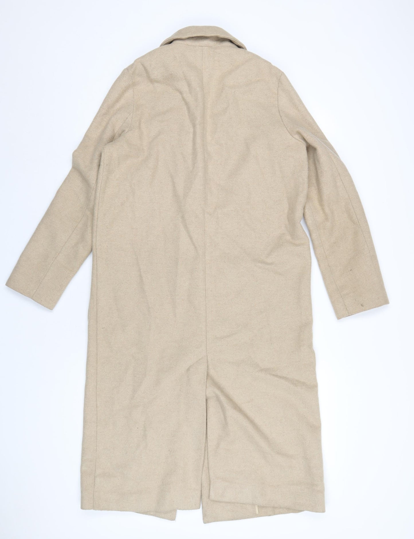 Womens UK Size 8 Topshop Beige Overcoat