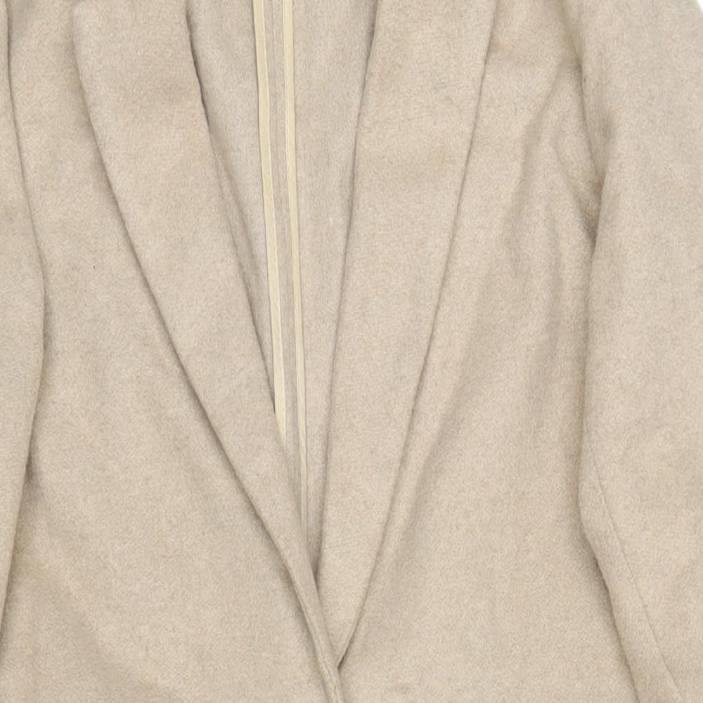 Womens UK Size 8 Topshop Beige Overcoat