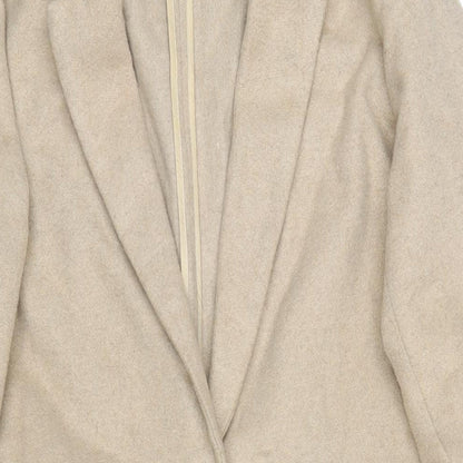 Womens UK Size 8 Topshop Beige Overcoat