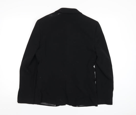 Mens UK Size 36 OneSix5ive Regular Black Suit Jacket