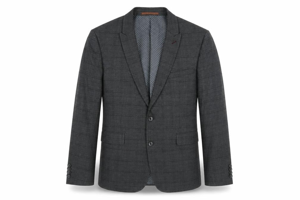 Mens UK Size 46 Burton Regular Grey Suit Jacket