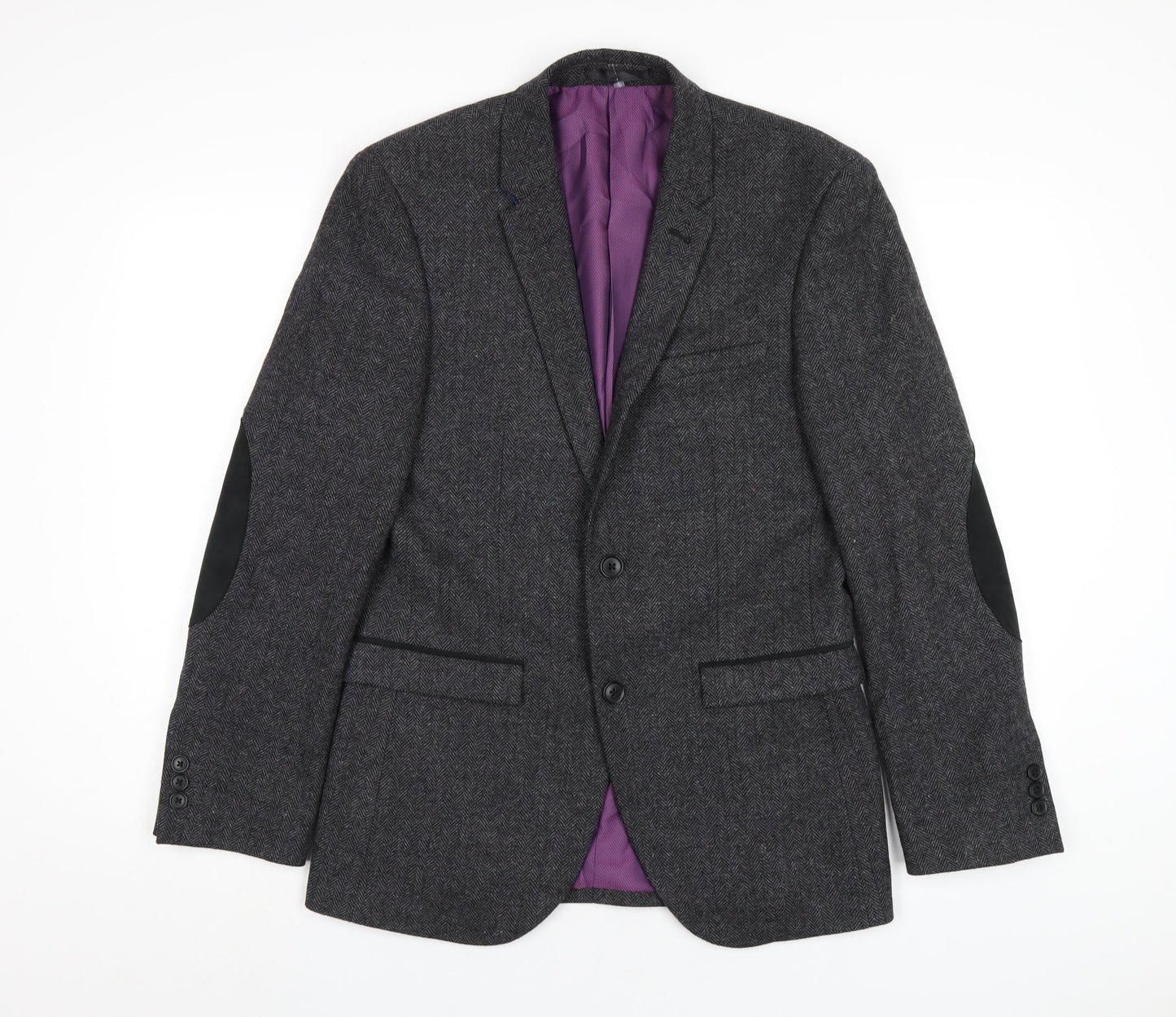 Mens UK Size 36 Fellini Regular Grey Suit Jacket