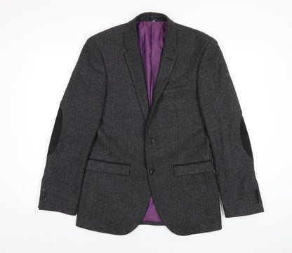 Mens UK Size 36 Fellini Regular Grey Suit Jacket