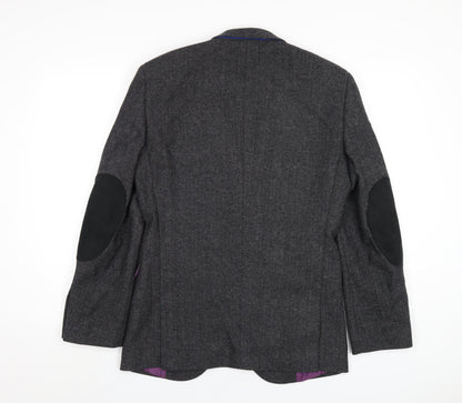 Mens UK Size 36 Fellini Regular Grey Suit Jacket