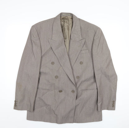 Mens UK Size 40 Hector James Regular Beige Suit Jacket