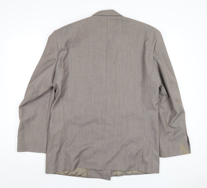 Mens UK Size 40 Hector James Regular Beige Suit Jacket