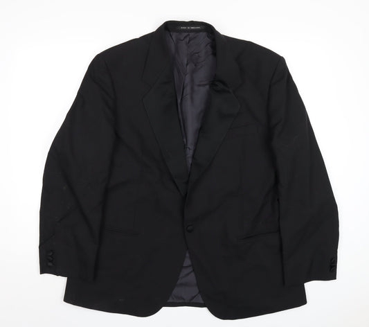 Mens UK Size 44 The Label Regular Black Suit Jacket