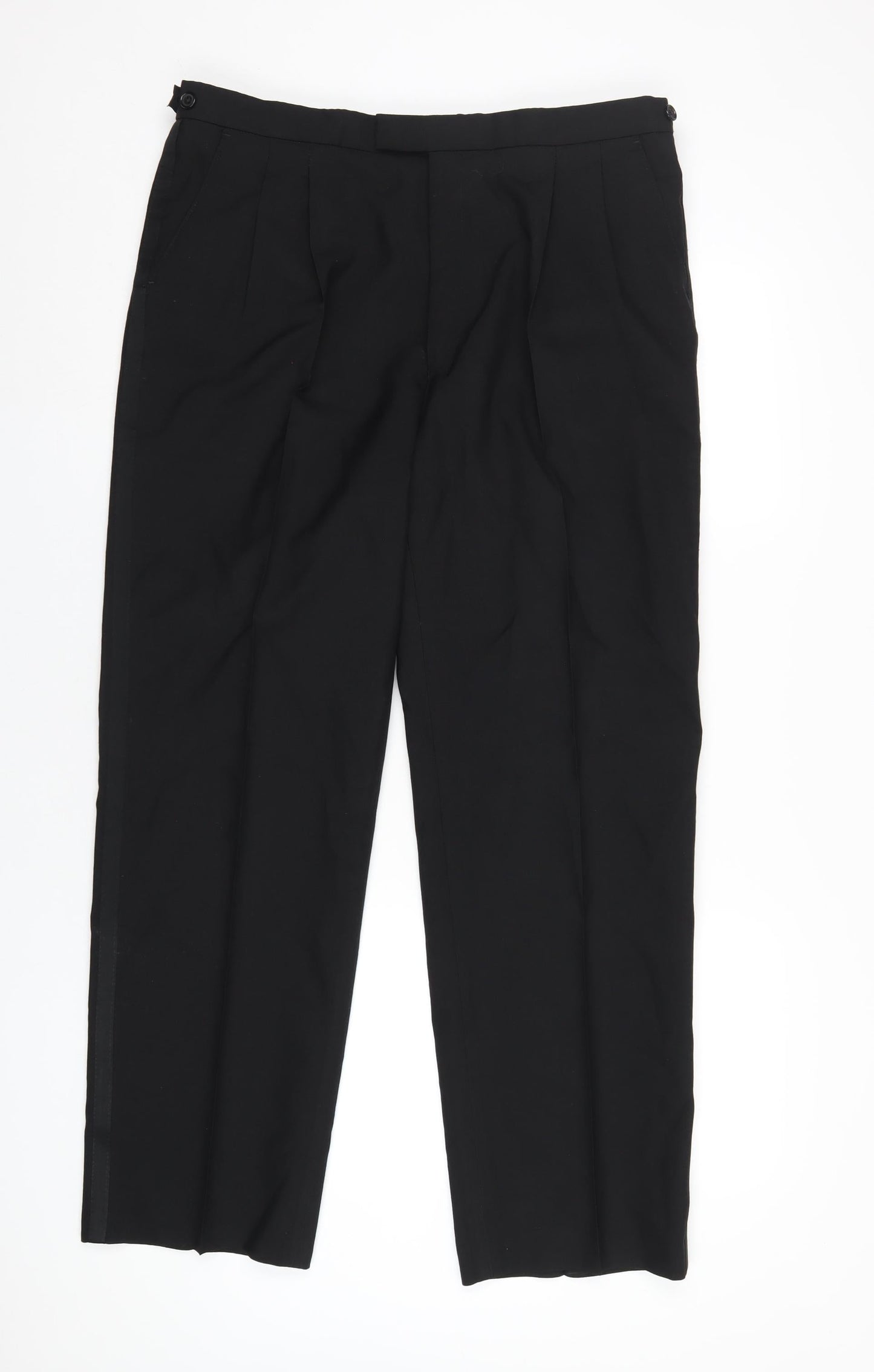 Mens UK Size 38 The Label Regular Black Suit Tuxedo