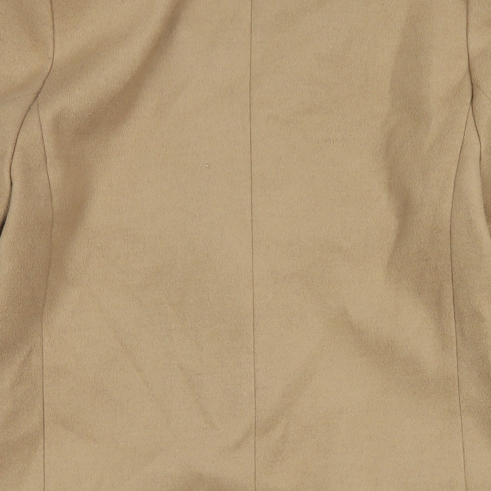 Womens UK Size 10 New Look Beige Overcoat