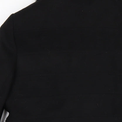 Womens UK Size 16 Red Herring Black Pea Coat
