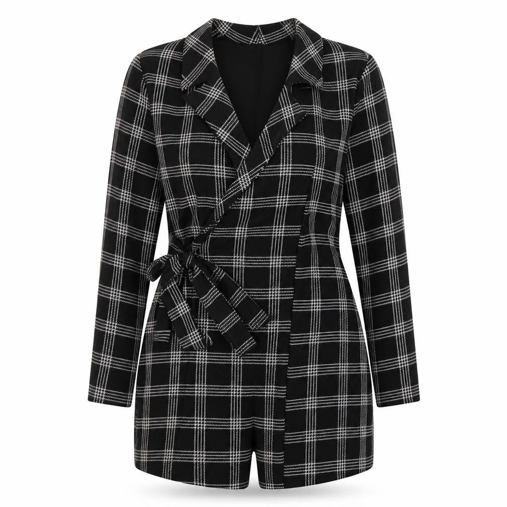 Womens UK Size 10 Boohoo One-Piece Black Playsuit