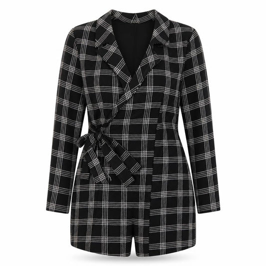 Womens UK Size 10 Boohoo One-Piece Black Playsuit