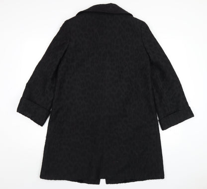 Womens UK Size 10 Episode Black Overcoat