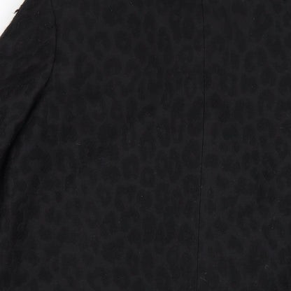 Womens UK Size 10 Episode Black Overcoat