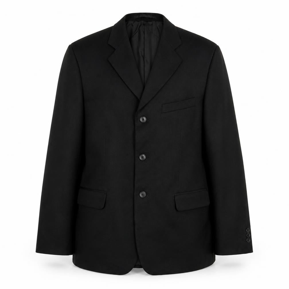 Mens UK Size 38 Savatini Regular Black Suit Jacket