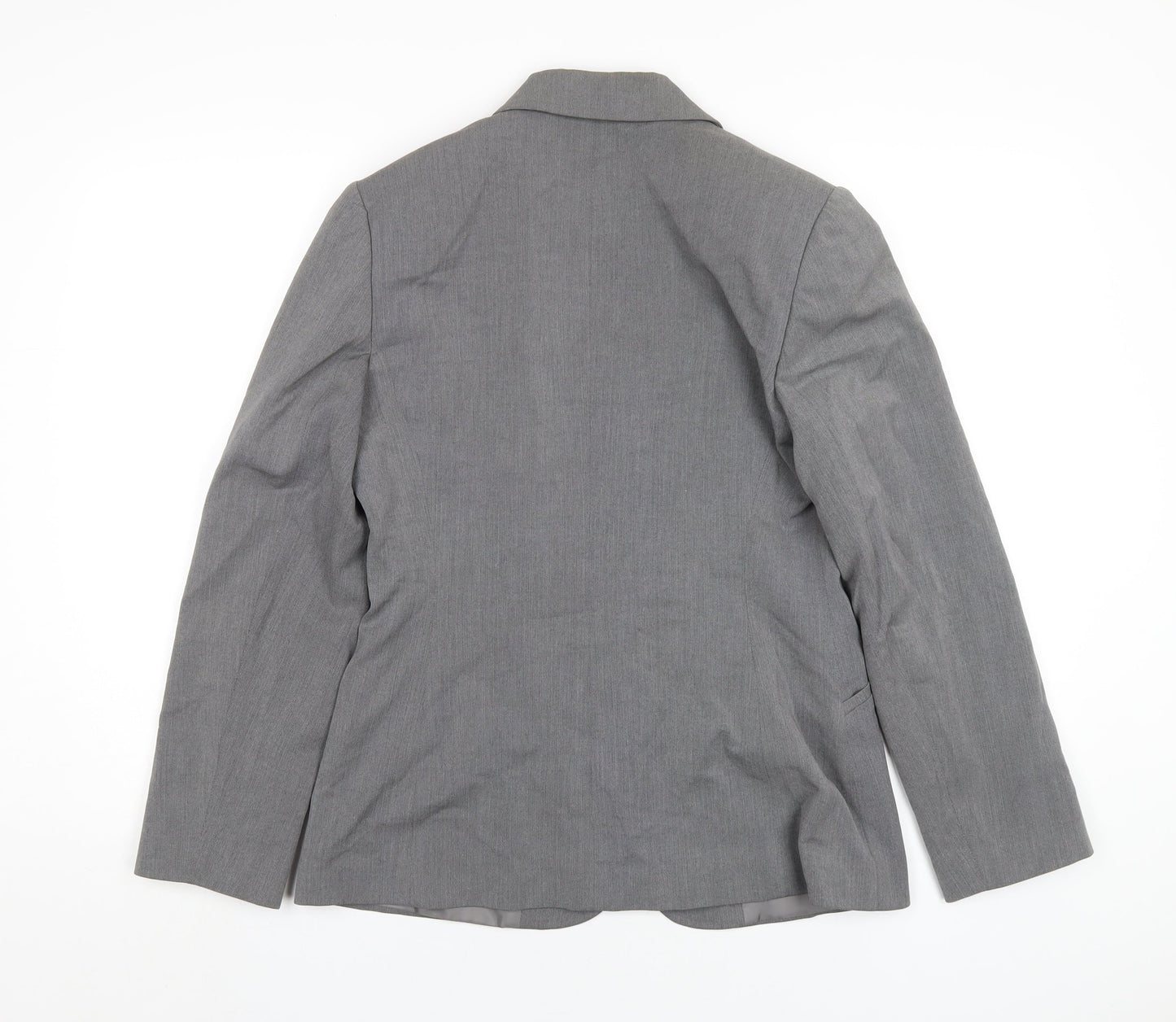 NEXT Womens Grey Polyester Jacket Blazer Size 10