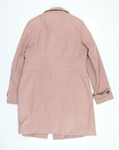 Womens UK Size 14 Marks and Spencer Pink Overcoat