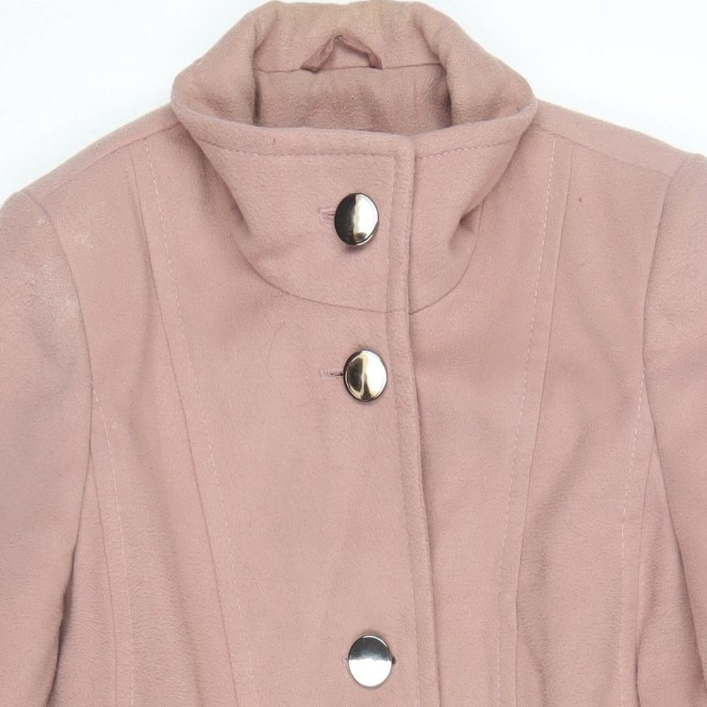 Womens UK Size 14 Marks and Spencer Pink Overcoat