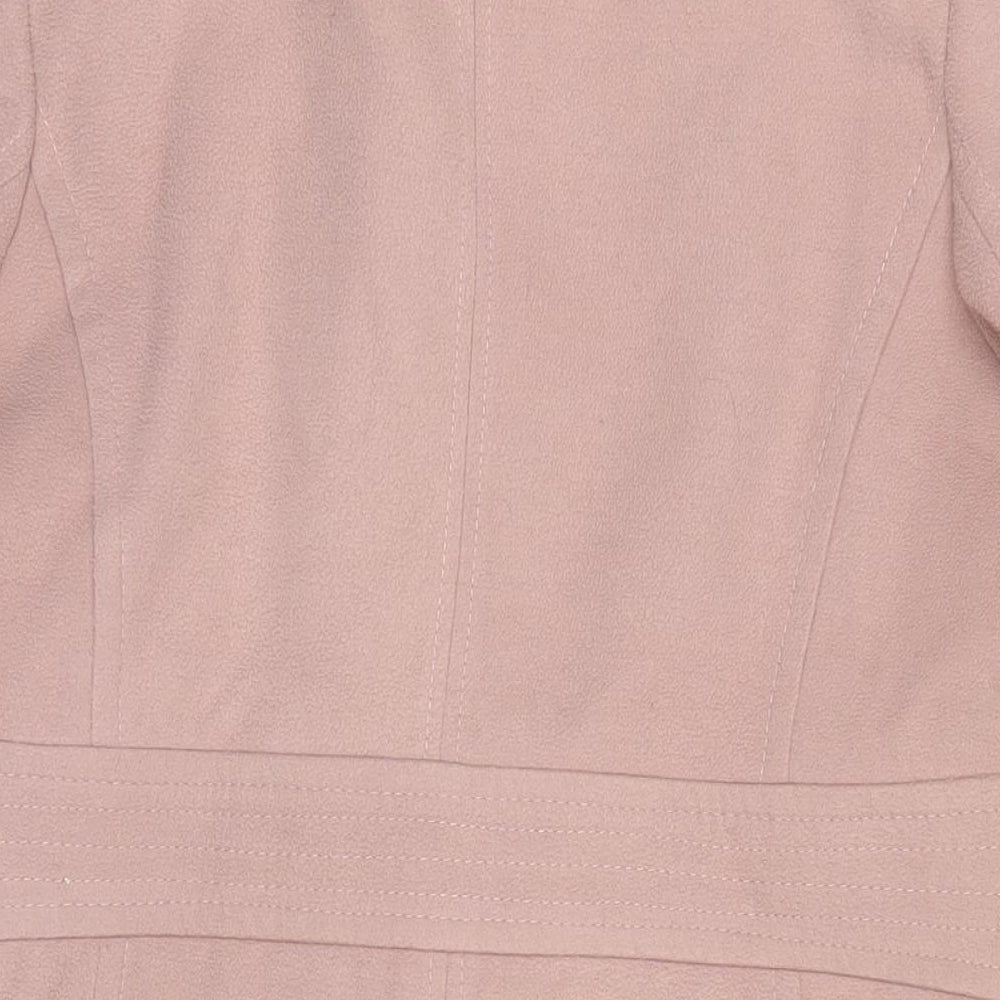 Womens UK Size 14 Marks and Spencer Pink Overcoat