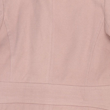 Womens UK Size 14 Marks and Spencer Pink Overcoat