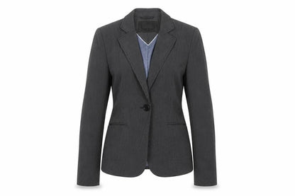 NEXT Womens Black Striped Polyester Jacket Blazer Size 10