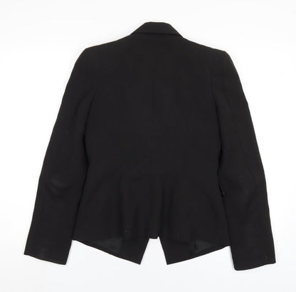 Red Herring Womens Black Polyester Jacket Blazer Size 10