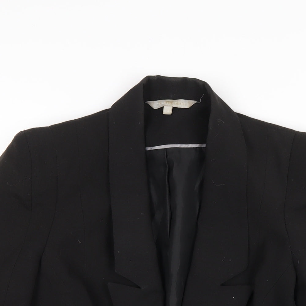 Red Herring Womens Black Polyester Jacket Blazer Size 10