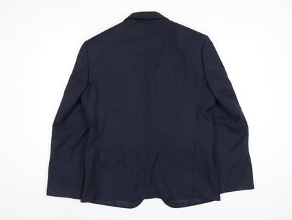 Mens UK Size 40 Marks and Spencer Regular Blue Suit Jacket